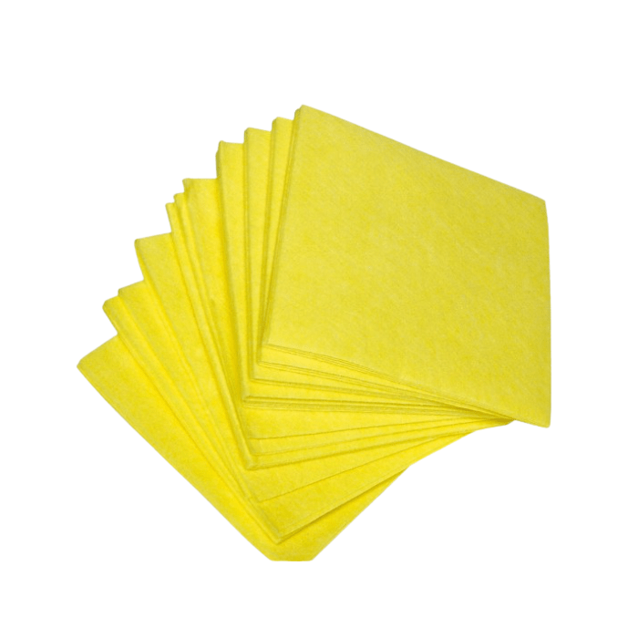 Vaatdoek viscose 125 grams – 38x40 cm (geel) 10 stuks