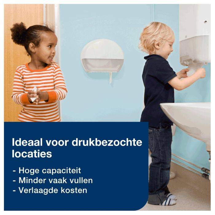 Tork T1 dispenser voor grote jumbo wc rollen
